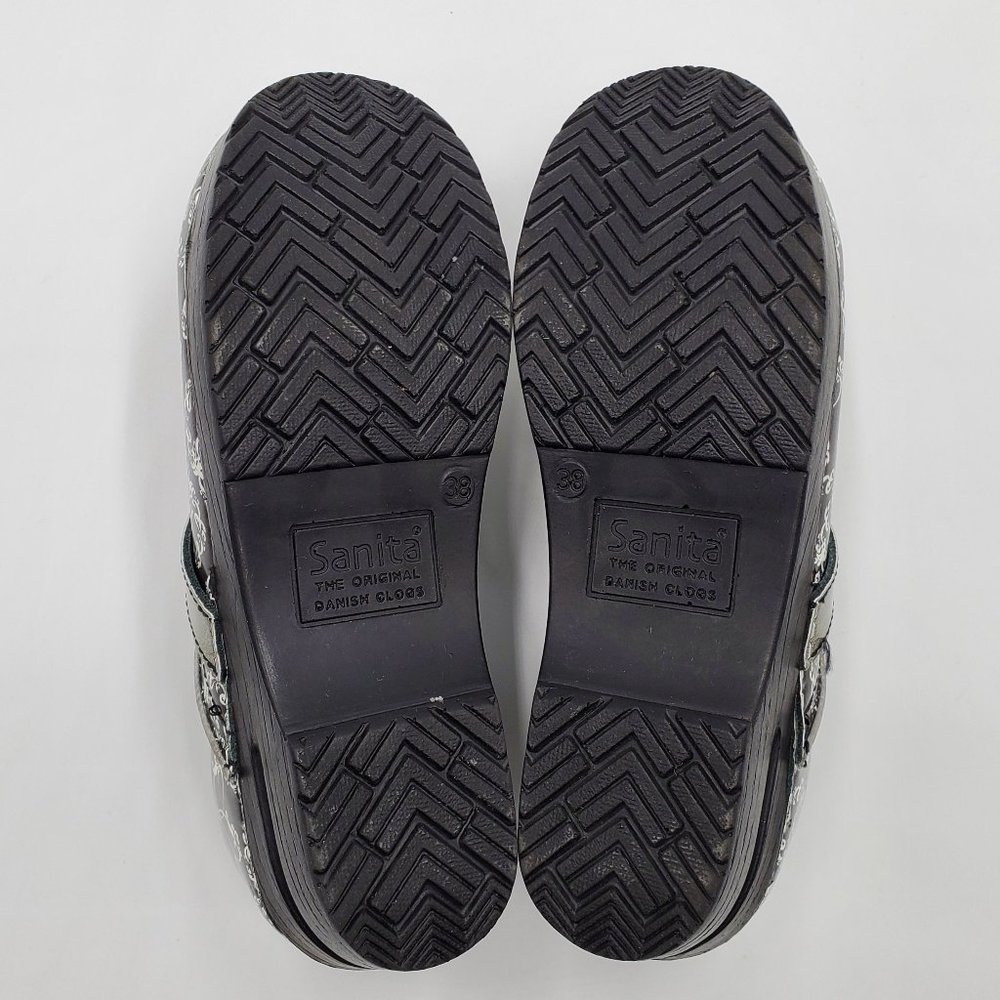 Sanita Danish Black & White Clogs - Picture 10 of 16